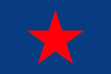 Hokkaido Bayrağı - Japonya amblem grafik elementi Illustration şablon tasarımı