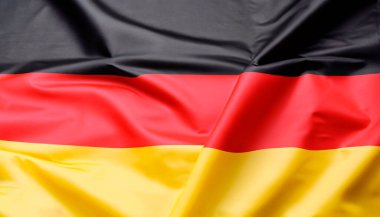 Almanya'nın ulusal bayrak sallayarak