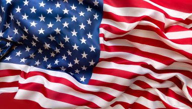 closeup karıştırdı Amerikan bayrağı