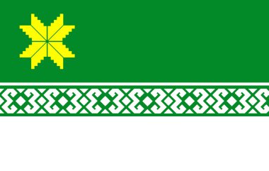 Flag of Chuvash Republic - Chuvasia (Russian Federation, Russia) Chuvashia, Tree of life