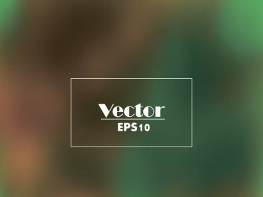 Soyut Yeşil ve Kahverengi Gradyan Bulanık Vektör Arkaplanı