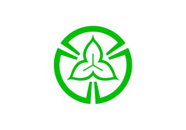 Tokorozawa şehir bayrağı, ülke Japonya, Saitama Prefecture, Closeup görünümü, 3d render