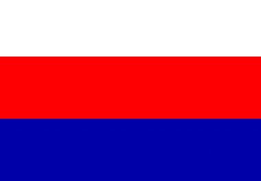 Flag of Moravia (tricolour with white) clipart