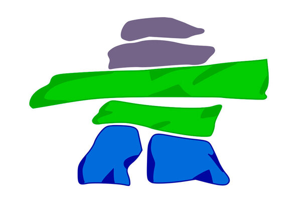 Нунациавутский флаг. Нунациавут, автономный округ Канады