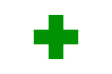 Çapraz ikonlu tıbbi kalkan. Siyah piktogram. Modern düz tasarım vektör illüstrasyonu, web pankartları için yeni konsept, web sitesi, bilgi grafikleri. Gradyan arkaplanda izole edilmiş vektör simgesi grafik sanatı