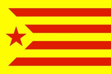 Estelada roga Katalonya bayrağı