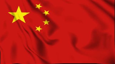 China Waving Flag, China Flag, Flag of China Waving Animation, China Flag 4K Video, 3D video, Clip for social media platform and trade used, Beautiful Art and Wave Animation