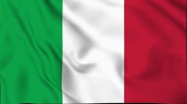İtalya Sallanan Bayrak, İtalya Bayrağı, İtalya Bayrağı Dalgalanan Animasyon, İtalya Bayrağı 4K Görüntüsü, 3D video, sosyal medya platformu ve ticari kullanım için klip, Güzel Sanatlar ve Dalgalanan Animasyon