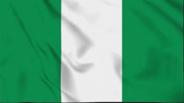 Nijerya Dalgalanan Bayrağı, Nijerya Bayrağı, Nijerya Dalgalanan Animasyon Bayrağı, Nijerya Bayrağı 4K Görüntü, 3D video, sosyal medya platformu ve kullanılan ticari platformlar için klip, Güzel Sanatlar ve Dalgalanan Animasyon