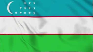 Özbekistan Dalgalanan Bayrak, Özbekistan Bayrağı, Özbekistan Dalgalanan Animasyon Bayrağı, Özbekistan Bayrağı 4K Görüntü, 3D video, sosyal medya platformu ve kullanılan ticari platformlar için klip, Güzel Sanatlar ve Dalgalanan Animasyon