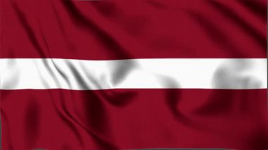 Letonya Dalgalanan Bayrağı, Letonya Dalgalanan Bayrağı, Letonya Bayrağı Animasyonu, Letonya Bayrağı 4K Görüntü, 3D video, Sosyal medya platformu ve ticari kullanım için klip, Güzel Sanatlar ve Dalgalanan Animasyon