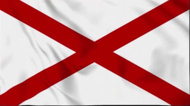 Saint Patrick Waving Flag, Saint Patrick Flag, Saint Patrick Waving Animasyon Bayrağı, Saint Patrick Flag 4K Video, 3D video, Sosyal medya platformu ve ticari kullanım için klip, Güzel Sanatlar ve el sallama animasyonu