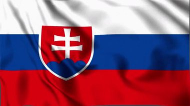 Slovakya Dalgalanan Bayrağı, Slovakya Bayrağı, Slovakya Dalgalanan Animasyon Bayrağı, Slovakya Bayrağı 4K Görüntüleri, 3D video, sosyal medya platformu ve kullanılan ticari platformlar için klip, Güzel Sanatlar ve Dalgalanan Animasyon