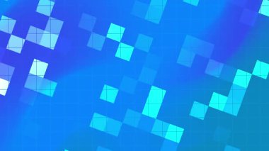 Çapraz desenli arka planda mavi şeffaf kareler. Modern tasarım projeleri, posterler, dijital sanat ve web grafikleri için ideal.