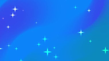 Parlak yıldızlı mavi gradyan, gök temalı tasarımlar, gece gökyüzü kavramları ya da büyülü ve rüya gibi projeler için mükemmel..