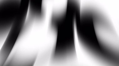 Web sitesi arkaplanları, kitap kapakları ve çağdaş sanat eserleri için uygun kıvrımlı ışık çizgilerine sahip siyah beyaz soyut sanat eserleri.