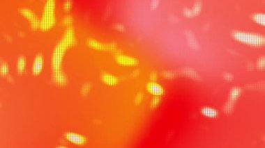 Parlak sarı piksel şekilli soyut turuncu arkaplan; teknoloji, dijital sanat veya gelecek tasarım projeleri için uygun. Canlı ve modern..