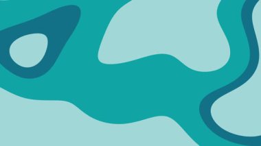 Soyut deniz mavisi ve açık mavi dalgalı şekiller markalaşma, arkaplan ve dijital sanat kavramları için uygun modern bir tasarım oluşturur..