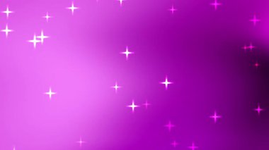 Parlak dört köşeli yıldızlı mor eğimli arkaplan, sunumlara, davetiyelere veya sosyal medya paylaşımlarına şenlikli bir dokunuş eklemek için uygun.