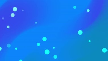 Mavi gradyan arkaplan dağınık açık mavi daireler, sunumlar, web tasarımı, sosyal medya grafikleri ve dijital pazarlama materyalleri için uygun.