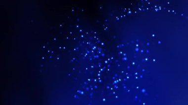 Mavi bulanık daireler koyu mavi arka plana karşı. Sunumlar, web grafikleri, sosyal medya gönderileri ve arkaplanlar için uygun soyut tasarım.