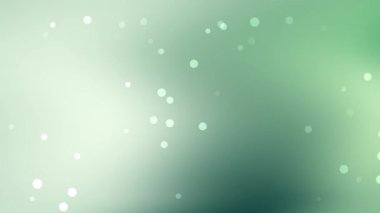 Modern tasarımlar, sunumlar, sosyal medya grafikleri ve dijital sanat projeleri için uygun dağınık beyaz dairelere sahip yeşil eğimli arkaplan.