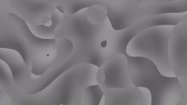 Gri soyut şekiller akışkan gri tonlama arkaplanı oluşturur. Modern tasarımlar, teknoloji kavramları veya minimalist markalaşma projeleri için uygundur..