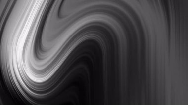 Dönen gri tonlama çizgileri, arka planlar, duvar kağıtları, baskılar, dijital tasarımlar ve sanatsal kavramlar için uygun soyut dalga deseni oluşturur..