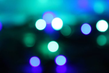 Noel ışıkları, bokeh, neon renkleri