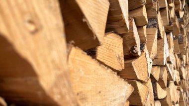 Odun yığını, odun arka planı, odun deseni.
