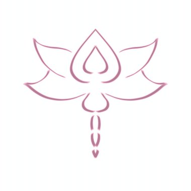 Beyaz arkaplanda çiçek simgesinin vektör illüstrasyonu