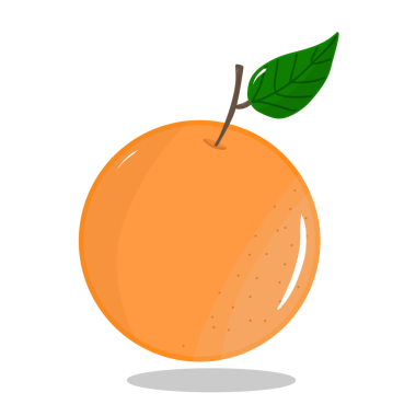vektör turuncu meyve simgesi