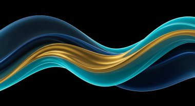 abstract background with waves and blue lines.