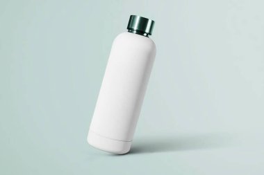 Boş etiket modelli şişe, 3D görüntüleme