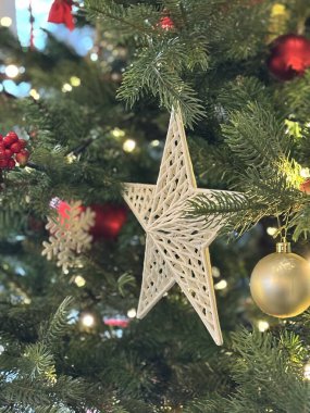 Yıldızlı Noel ağacı süslemesi