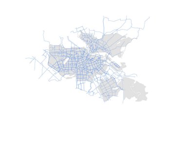 Avrupa Hollanda FIETSNETTEN BICYCLE NETLERİ Amsterdam Haritası