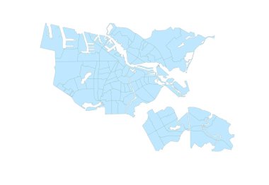 Avrupa Hollanda Postcode4 Alanlı Amsterdam Haritası