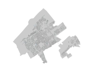 Avrupa Hollanda Lahey Bölgeleri Otopark Alanlarıyla Harita Haritası
