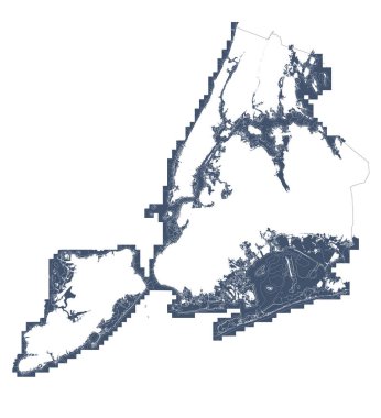 New York City Deniz Seviyesi Yükselme Haritaları 