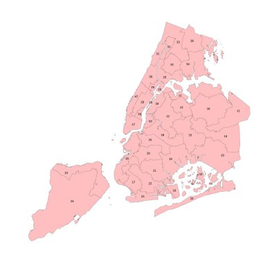 New York Eyaleti Senato Bölgeleri