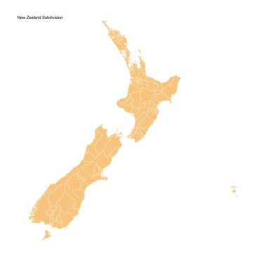 Yeni Zelanda 'nın vektör haritası 