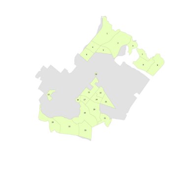 ABD Kaliforniya Eyaleti Orange County Irvine Şehri Açık Alan Haritası