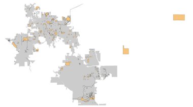 ABD Florida Miami Şehri vektör çizimi tasarımı
