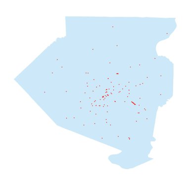 Pennsylvania Eyaleti Allegheny ilçe vektör çizimi tasarımı