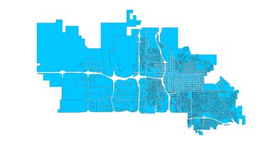 ABD Utah Eyalet Salt Lake Şehir Haritası