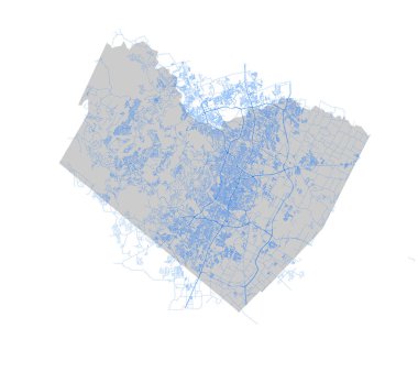 ABD Teksas Travis ilçesi haritası