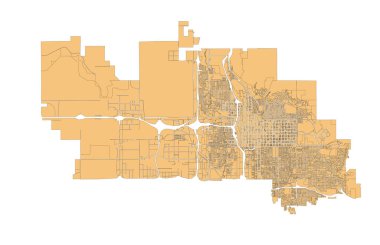 ABD Utah Eyalet Salt Lake Şehir Haritası
