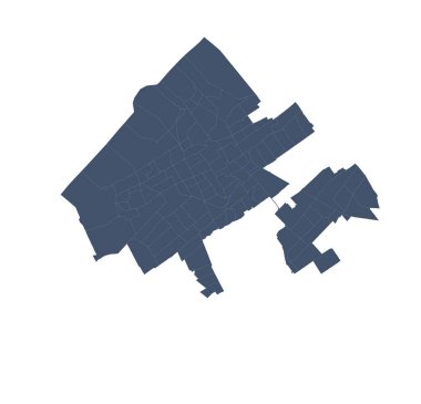 Avrupa, Hollanda ve Lahey 'in Bürokratik Mahallelerinin Haritası