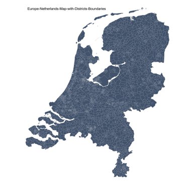 Avrupa, Hollanda haritası, Dağıtım Sınırları Haritası