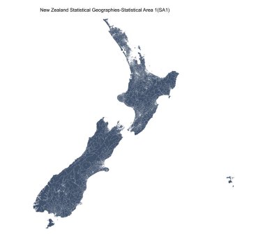 Yeni Zelanda İstatistiksel Coğrafya Haritası, İstatistiksel Alan 1 (SA1)